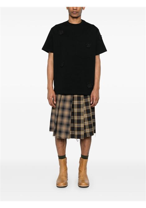 Brown pleated checked skirt Song for the mute - men SONG FOR THE MUTE | 251MSK001MLT